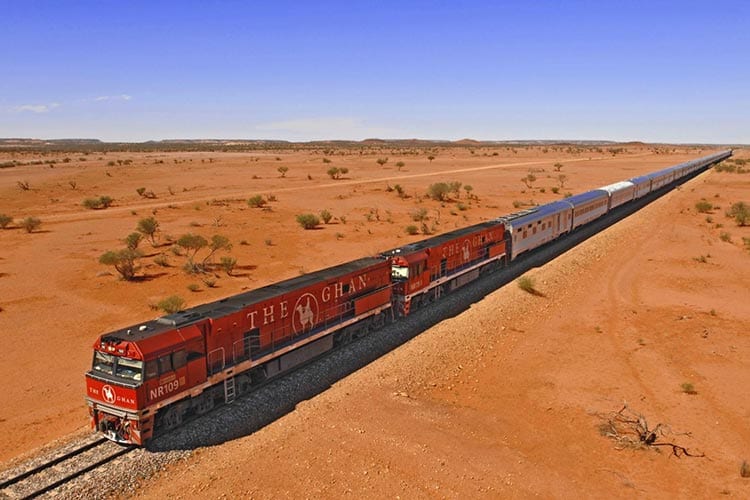 Treinroutes Australië