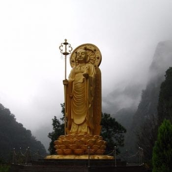 Gouden Buddha bij Hsiang-Te Temple