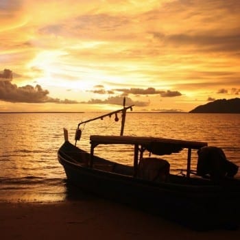Indrukwekkende zonsondergang Langkawi