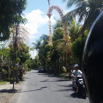 Weg in Ubud. 