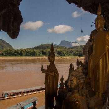 Pak Ou met uitzicht op de Mekong