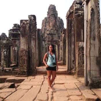 Ik in de Bayon tempel