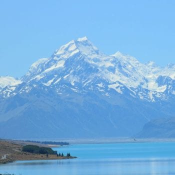 De weg naar mount Cook 