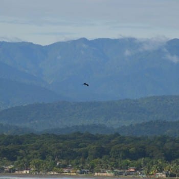 Uitzicht op Costa Rica vanaf het schip