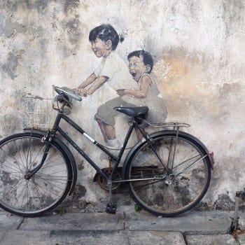 Veel streetart in George Town