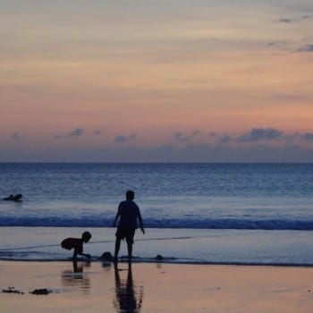 Seminyak Beach. Zonsondergang