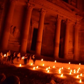 Petra by night