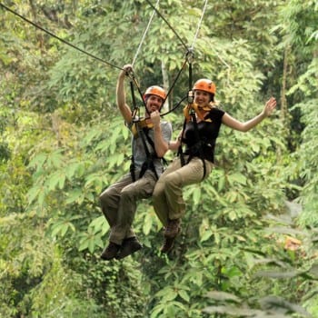 Ziplinen met Flight of the Gibbon