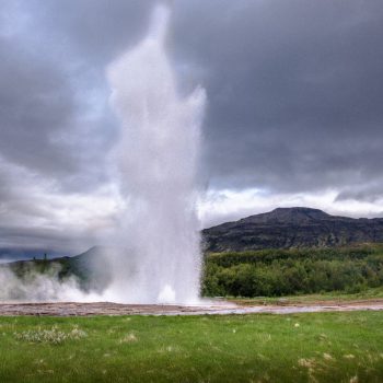 Geysir zonder mensen 