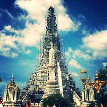 Wat Arun, helaas in de steigers.