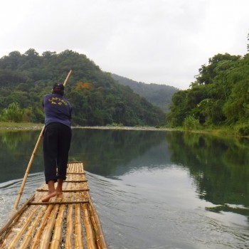 Bamboo raften op de Rio Grande