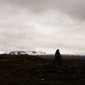 Landscape with directionstones