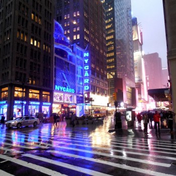 uniek, een leeg times square