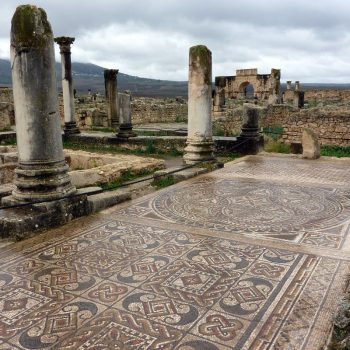oude romeinse opgravingen in Volubilis