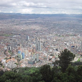 Uitzicht over Bogotá vanaf Monserrate