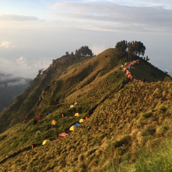 Slaapplekjes op de Rinjani
