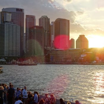 Skyline Sydney vanaf Circular Quay