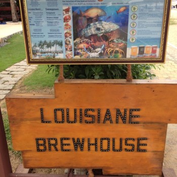 Louisiane brewhouse hier kan je verschillende soorten bier proeven 