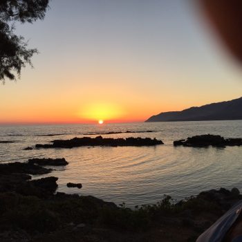 Prachtige zonsondergangen in Frangokastello 