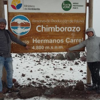 Chimborazo vulkaan op 4800m hoogte