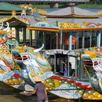 Dragon boat in Hue