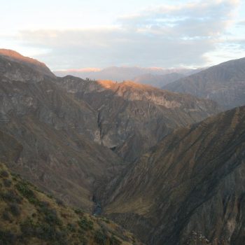 Uitzicht de canyon in