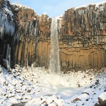 De Svartifoss; een mooie beloning na een mooie wandeling van een uur (of langer als je wilt!)