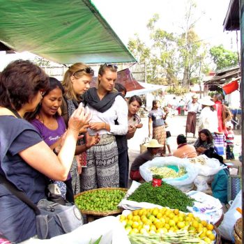 Inkopen op de markt 