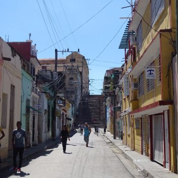 Straatbeeld Santiago de Cuba