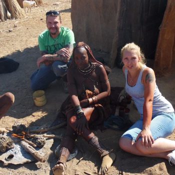 bezoek aan de himba's regio Opuwo