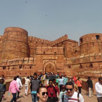 het Agra fort (of rode fort) 