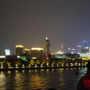 hongkong bij avond 