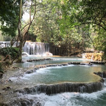 Kuang Si watervallen nabij Luang Prabang