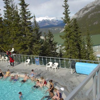 Banff Upper Hot Springs pool temp 40 graden