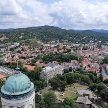 Uitzicht vanuit kerk in Esztergom