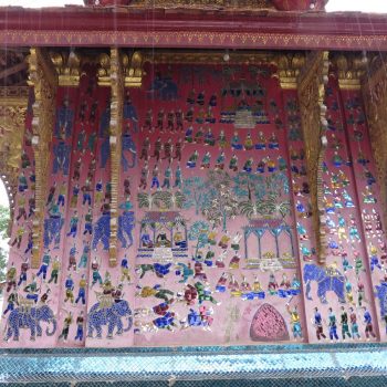 prachtige mozaieken Vat Xieng Thong
