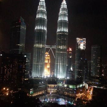 Petronas Twin Towers by night 