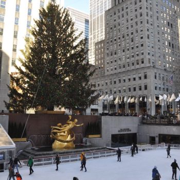 En natuurlijk de kerstboom op Rockefeller center