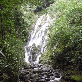 één van de vele watervallen in Boquete