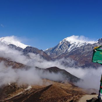 Uitzicht vanaf Dzongri top op Khangchendzonga 