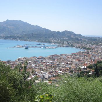 Uitzicht Zakynthos stad
