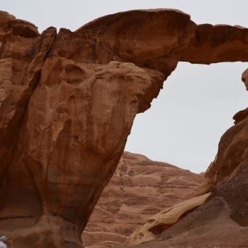 de "brug" in de Wadi Rum