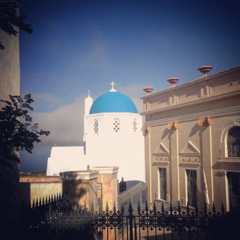 Kerk in Pyrgos Kallistis - Santorini