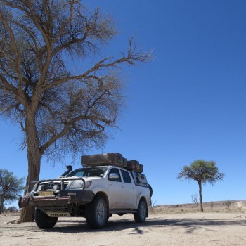 HET juiste vervoermiddel voor dit soms desolate landschap