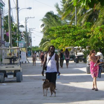 straatbeeld Caye Caulker