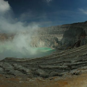 Panorama van de Kawah IJen
