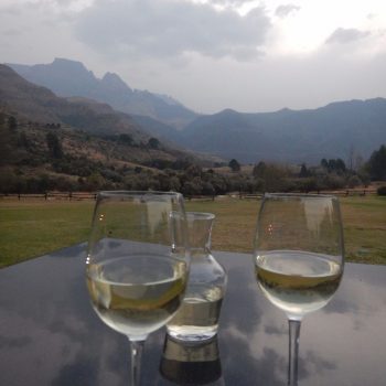 Verjaardag vieren bij Champagne Castle Hotel in Drakensberg, Zuid-Afrika