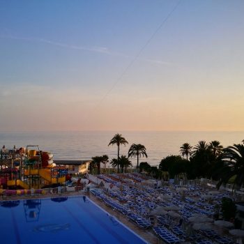 Uitzicht vanaf het balkon in Playa Estepona