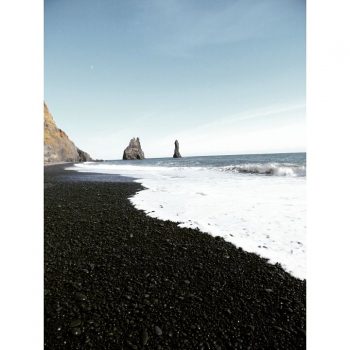 Black sand beach in Vik 