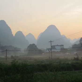 Zonsopgang bij Yangshuo